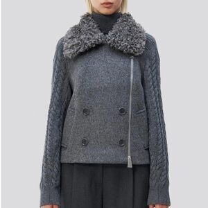 Jonathan Simkhai Giovana Wool Blend Jacket